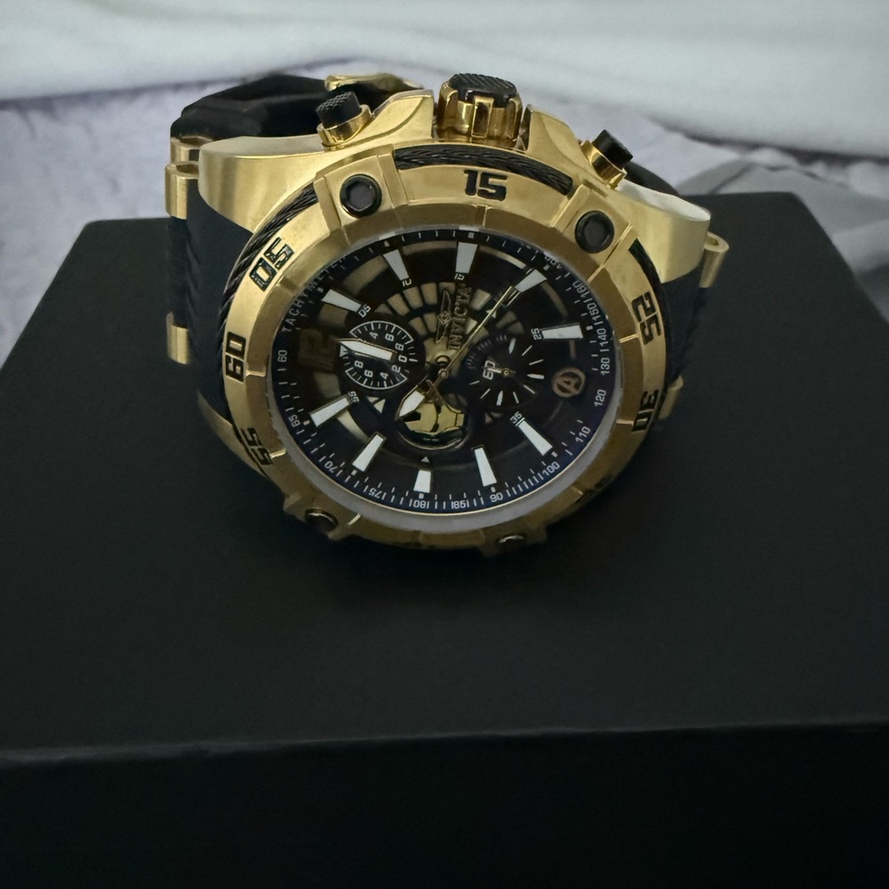 Invicta Limited Edition Iron Man Luxury Gold and Black Watch